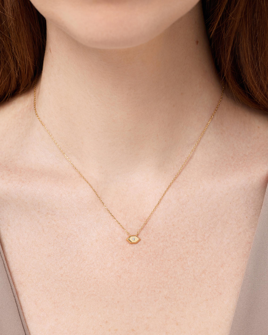 Gold Pendant Necklace - Walker Pendant