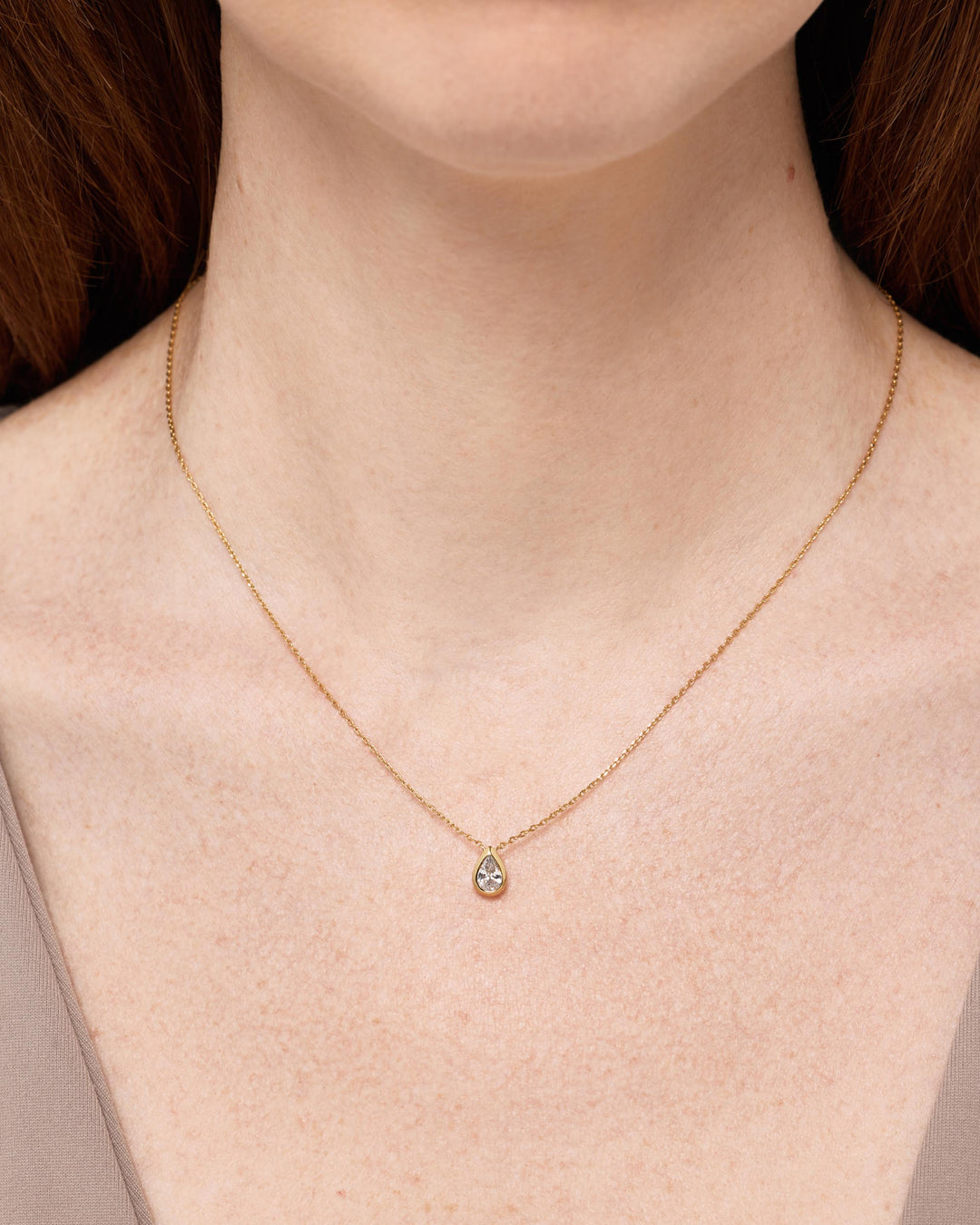 Gold Pendant Necklace - Lennox Pendant