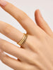 14K Gold Plated Cubic Zirconia Statement Paired Sets Rings For Women Ana Luisa Brinkley