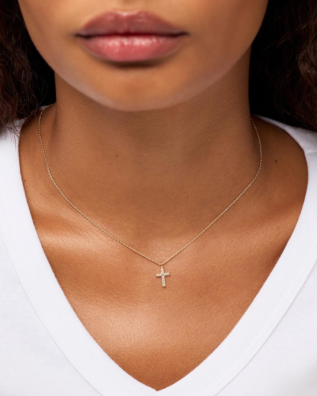 Cross Necklace - Pave Cross Necklace