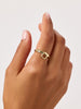 14K Gold Plated Doorknocker Band Rings For Women Ana Luisa Andie