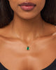 Gold Pendant - Clara Pendant Green Onyx