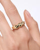 Gold Band Ring - Violet Band Ring