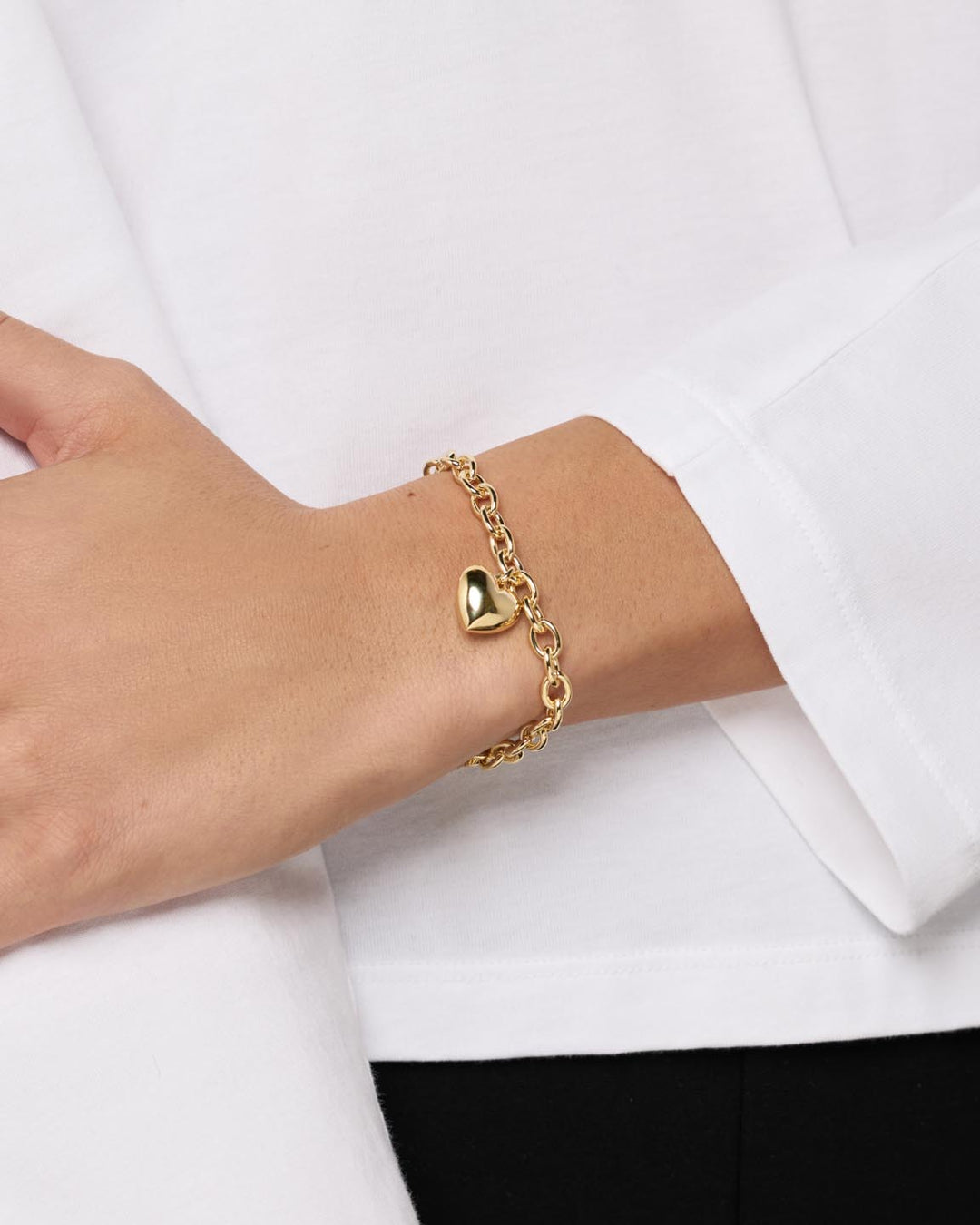 14K Gold Plated Love Lev Heritage Statement Chain Bracelet For Women Ana Luisa Lev Bracelet