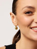 14K Gold Plated Open C Shape Ball Hoop Drop Earrings For Women Ana Luisa Perry