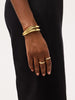 14K Gold Plated Open C Shape Statement Bangle Cuff Bracelets For Women Ana Luisa Talia