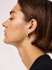 14K Gold Plated Statement Oversized Stud Earrings For Women Ana Luisa Paloma Medium