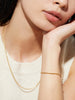 Ana Luisa Jewelry Bracelets Medium Chains Soft Box Chain Bracelet Danay Gold