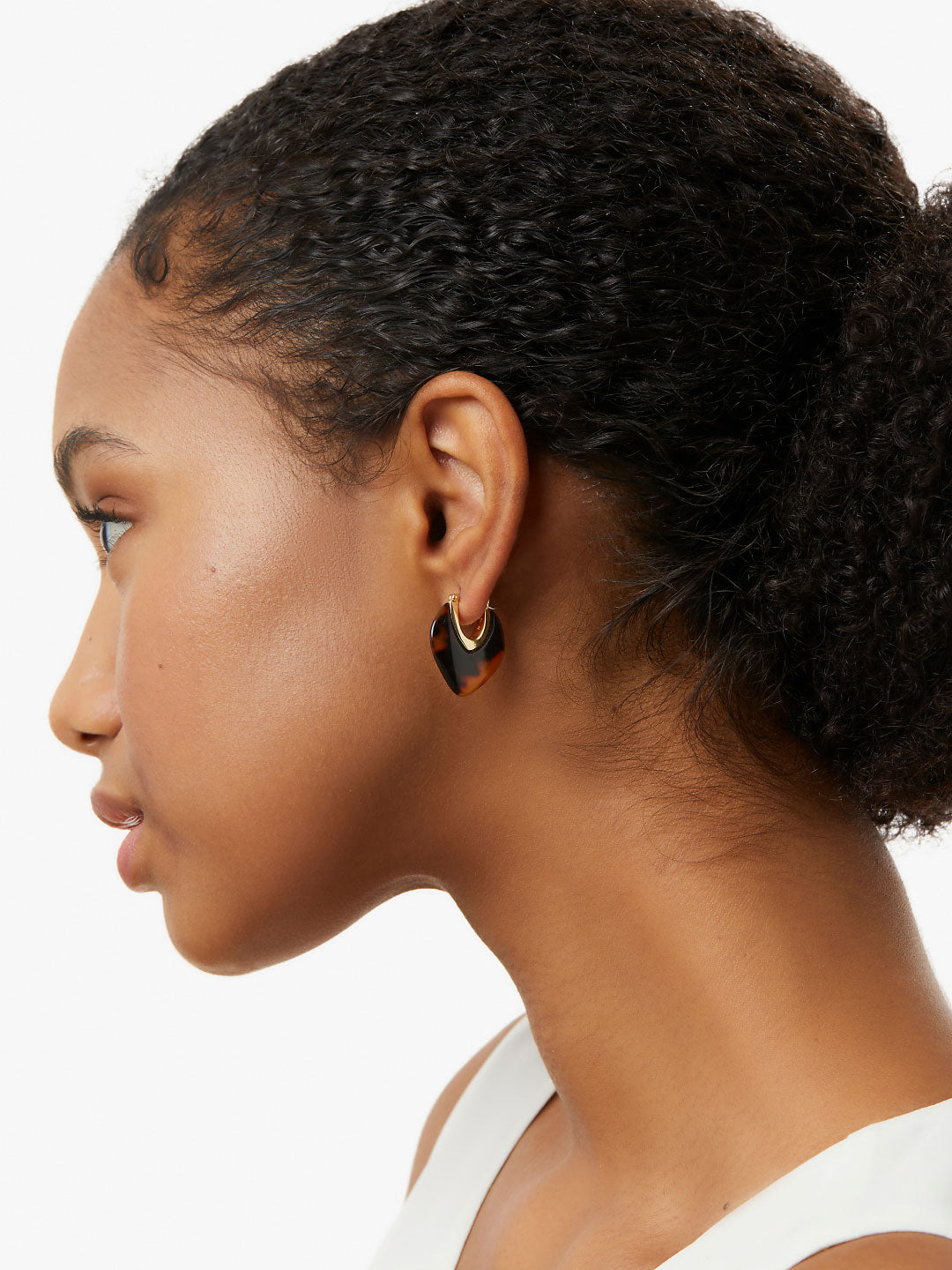 Statement Earrings - Spencer Dark Tortoise