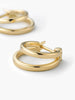 Double Hoop Earrings - Gold Double Hoops
