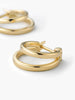 Ana Luisa Jewelry Earrings Huggie Double Hoop Earrings Gold Double Hoops Solid Gold