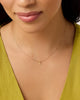 Solid Yellow Gold - Opal Mini Birthstone Necklace