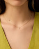 Solid Yellow Gold - Peridot Mini Birthstone Necklace