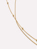 Layered Necklace - Gold Bead Chain Set