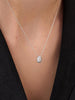 Ana Luisa Jewelry Necklaces Pendant Necklaces Silver Necklace Pebble Mini Silver Pave Rhodium