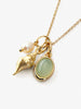 Gold Charm Necklace - Ocean