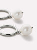 Pearl Hoops - Medium Frida Silver