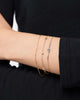Solid Yellow Gold - Heart Station Bracelet