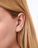 Solid Yellow Gold - Diamond Crawler Flatback Studs