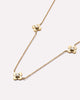Solid Gold Diamond Solid Bloom Spring Ring Clasp Fine Flower Chain Necklaces Ana Luisa Mini Flower Station Necklace