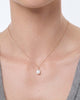 Solid Yellow Gold - Organic Pearl Necklace