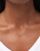 Solid Yellow Gold - Solo Birthstone Necklace