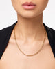 Solid Yellow Gold - Large Paperclip Necklace
