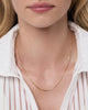 Solid Yellow Gold - Mini Curb Chain Necklace