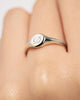Signet Ring - Personalized Silver Signet Ring