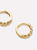 Twisted Hoop Earrings - Gold Twist Hoops