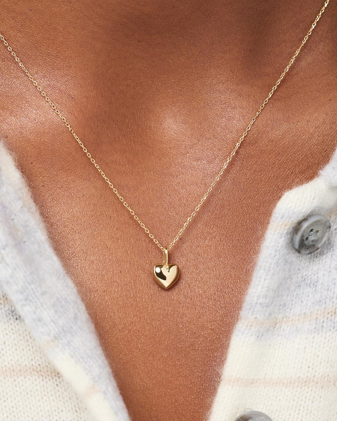 14K Gold Plated Cubic Zirconia Love Pave Vday Pendant Necklaces For Women Ana Luisa Ellery