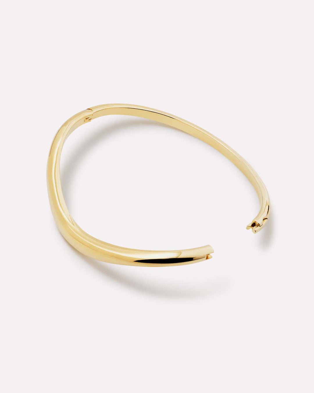 Gold Bangle Bracelet - Talia Slim Pave
