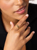 14K Gold Plated Doorknocker Band Rings For Women Ana Luisa Andie