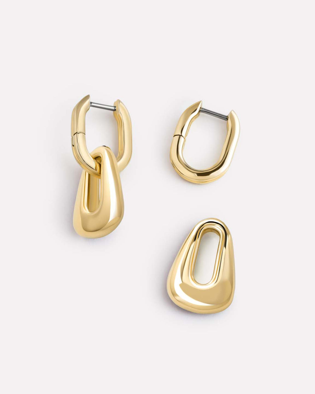 Drop Earrings - Mod Gold