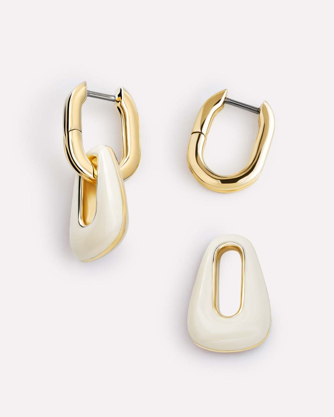 Drop Earrings - Mod Off White
