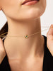 14K Gold Plated Lobster Clasp Mini Ball Sphere Pendant Necklaces For Women Ana Luisa Enly Mini