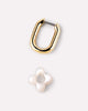 Flower Earrings - Cassia Hoops Mother of Pearl