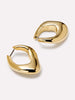 14K Gold Plated Open C Shape Statement Oversized Earrings For Women Ana Luisa Samara