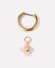 Flower Earrings - Liora Hoops Rose Quartz