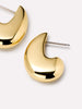 14K Gold Plated Statement Oversized Stud Earrings For Women Ana Luisa Paloma Medium