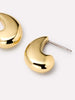 14K Gold Plated Statement Oversized Stud Earrings For Women Ana Luisa Paloma Mini