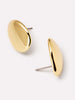 14K Gold Plated Statement Oversized Stud Earrings For Women Ana Luisa Pebble Studs