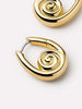 Gold Statement Earrings - Ariel Hoops