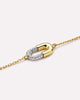 Gold Charm Bracelet - Blake Bracelet Micropave