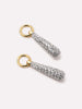 Earring Charms - Micropave Drop Charms