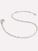 White Gold Bracelet - White Gold Paperclip Bracelet