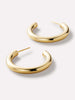 Ana Luisa Jewelry Earrings Hoop Earrings Chunky Gold Hoop Earrings Gold Bold C Hoops Large Solid Gold