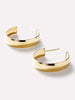 Ana Luisa Jewelry Earrings Hoop Earrings Gold Huggie Hoop Earrings Gold Bold Hoops Medium Solid Gold