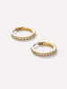 Ana Luisa Jewelry Earrings Hoop Earrings Gold Huggie Hoop Earrings Pave Huggie Hoops Small Gold