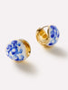 Statement Earrings - Mini Abby Marble Blue